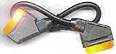 Gold plated Scart lead