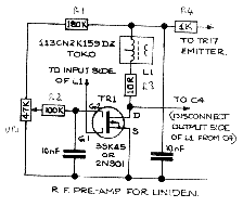 cb radio uniden audiolines meter preamplifier