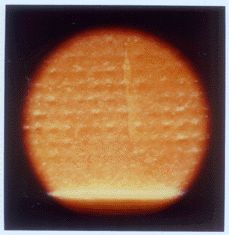 magnified crack in multilayer ceramic capacitor